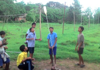 Launch of a Water Rocket